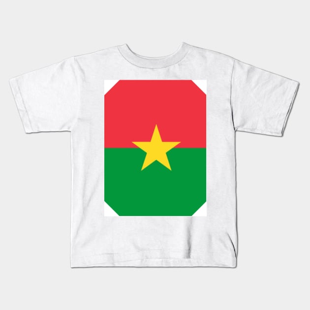 Sovereign Stripes: The Burkina Faso National Banner Kids T-Shirt by Art Enthusiast